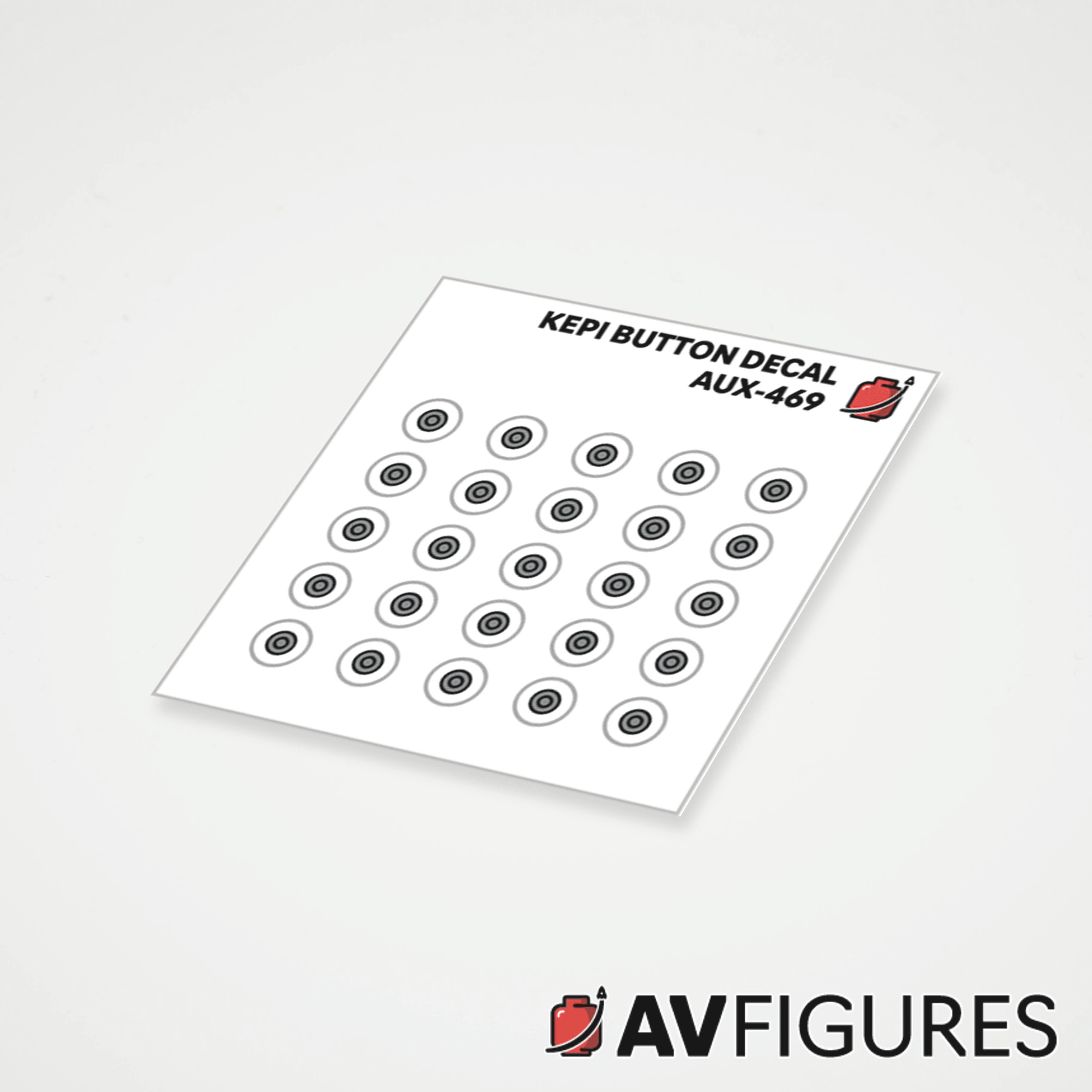 Kepi Button Decal Set