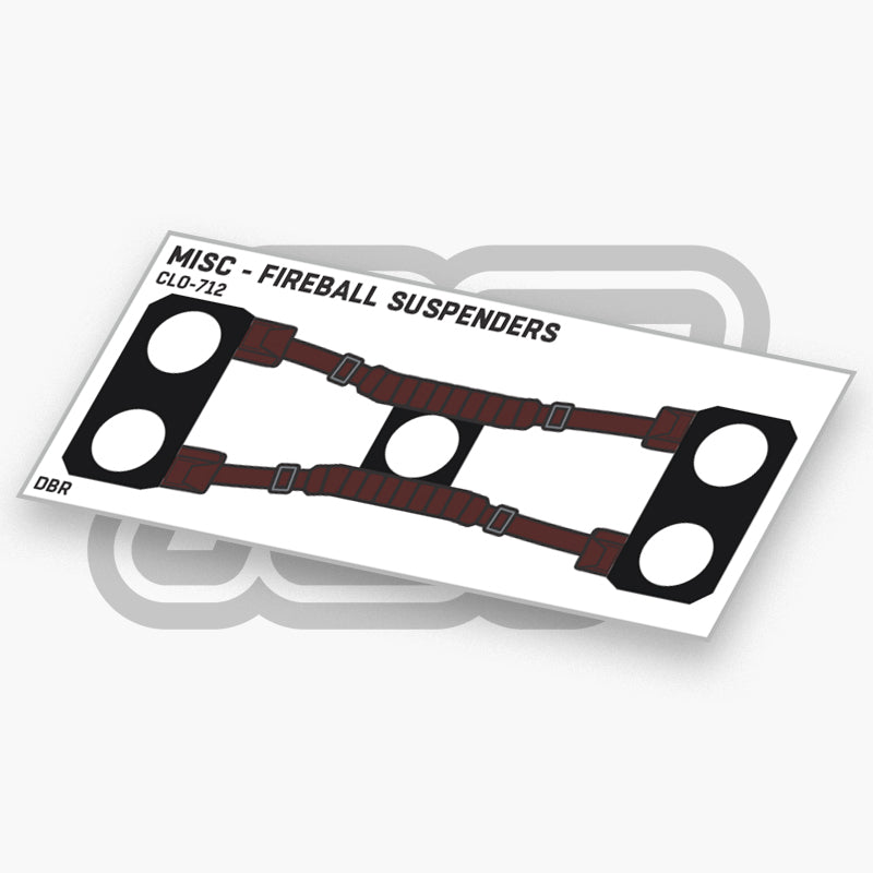 Fireball Suspenders Cloth