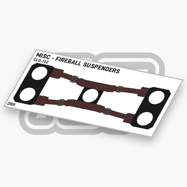 Fireball Suspenders Cloth
