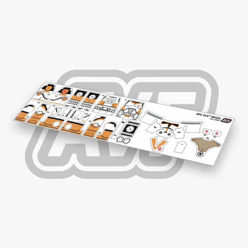 212th Medic Decals