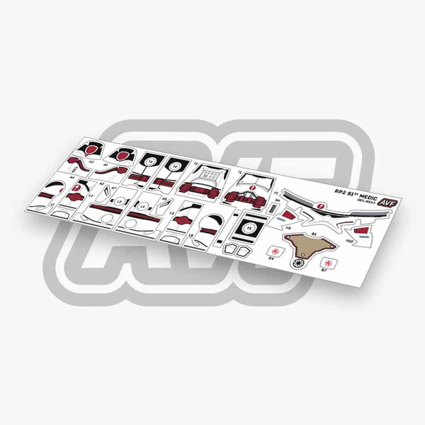 91st Medic Decals