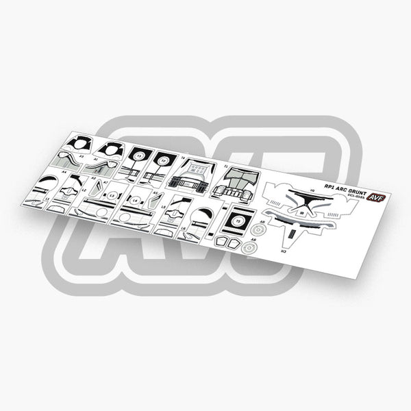 ARC Trooper Grunt Decals