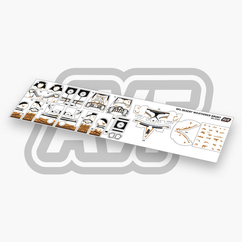 Clone Trooper Grunt Decals