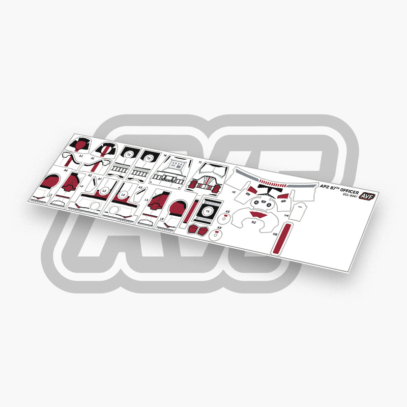 87th Officer Decals