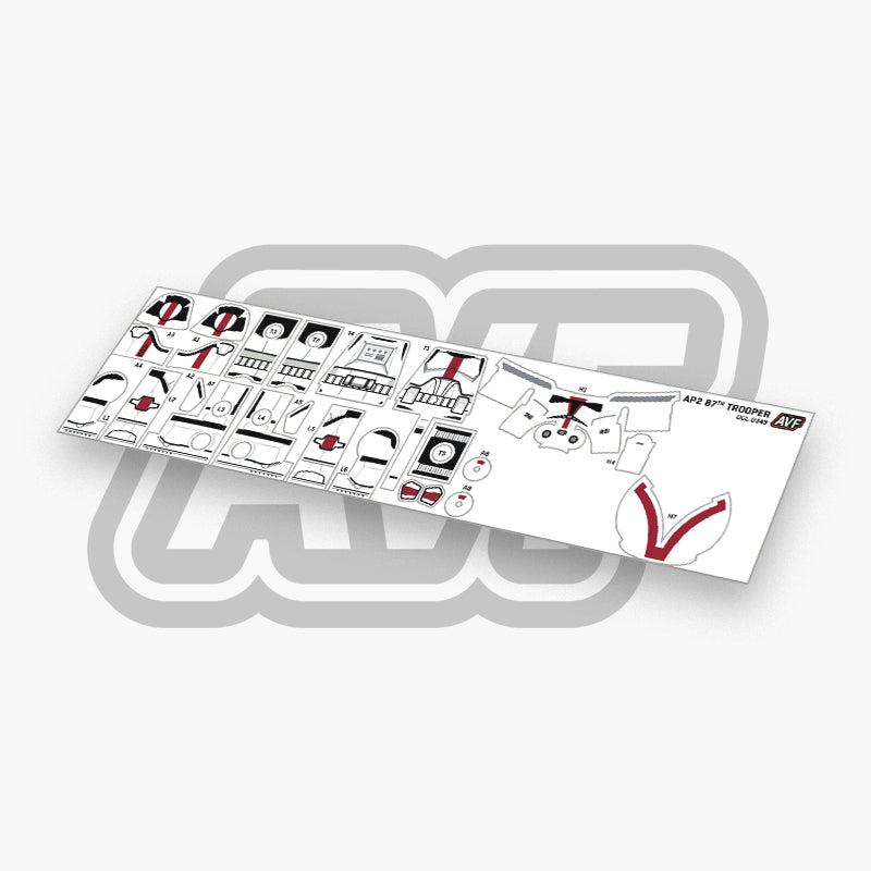 87th Trooper Decals