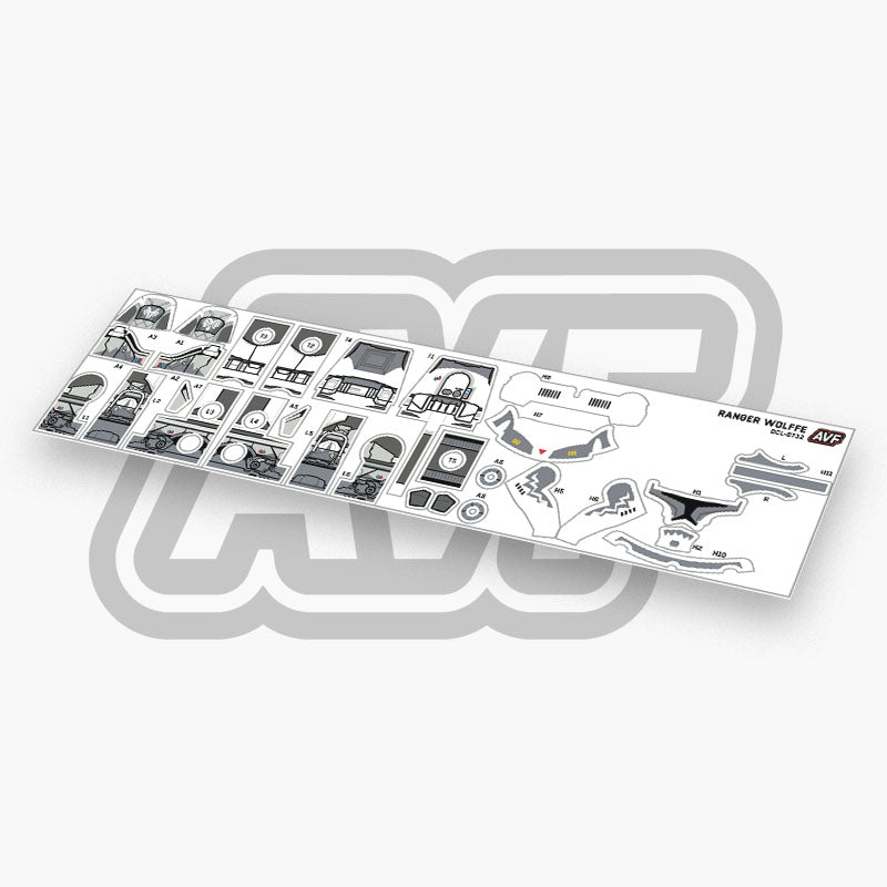 Commander Wolffe Decals
