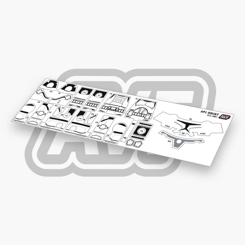 Clone Trooper Grunt Decals