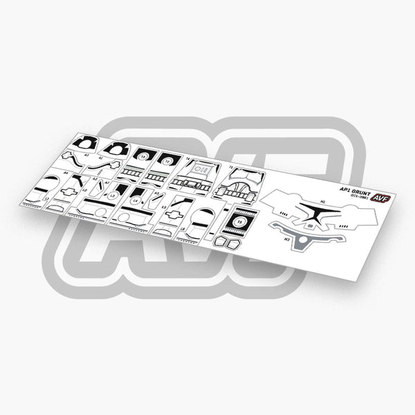 Clone Trooper Grunt Decals
