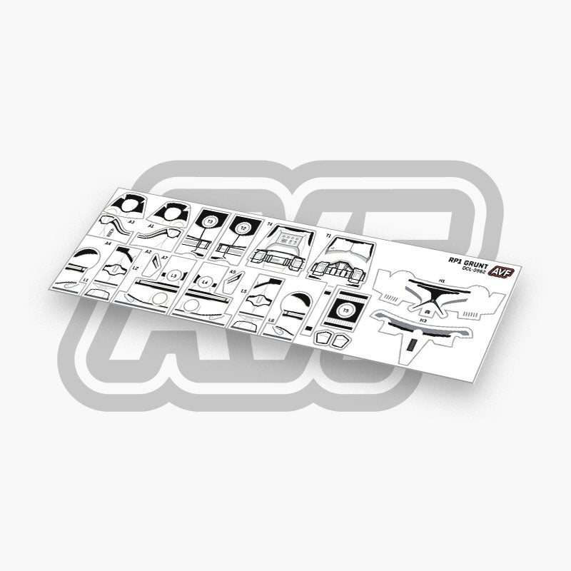 Clone Trooper Grunt Decals