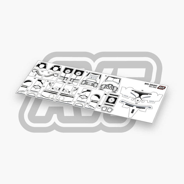 Clone Trooper Grunt Decals