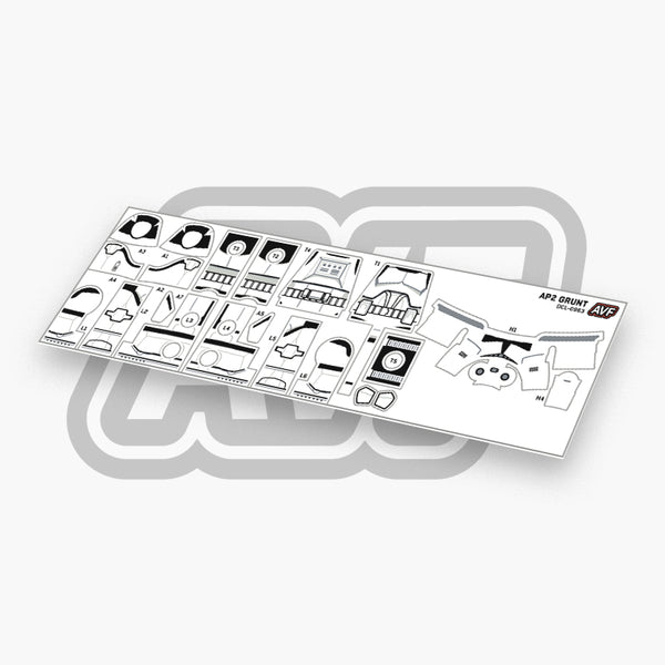 Clone Trooper Grunt Decals