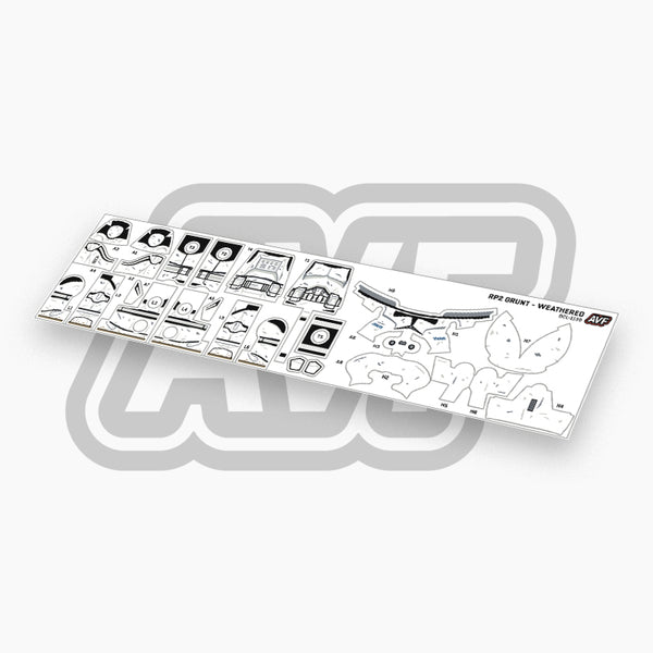 Clone Trooper Grunt Decals