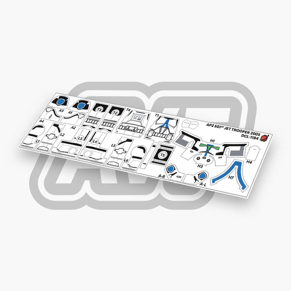 501st Jet Trooper Decals