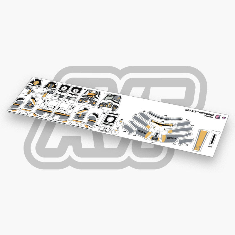 413th Airborne Trooper Decals