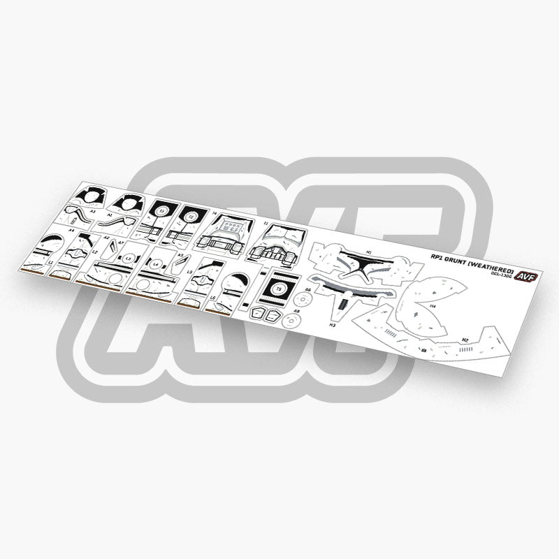 Clone Trooper Grunt Decals