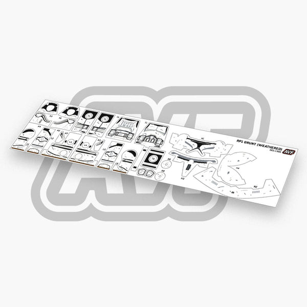 Clone Trooper Grunt Decals