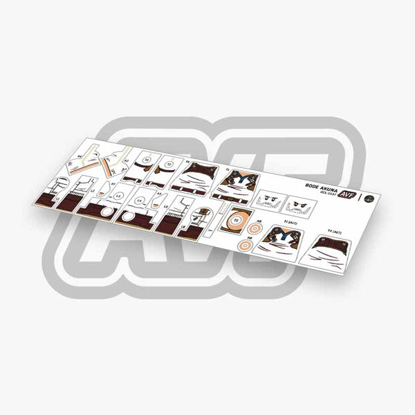 Bode Akuna Decals