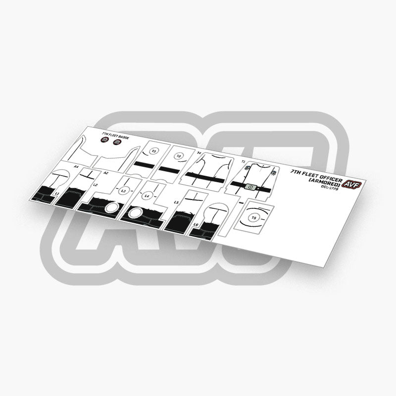 7th Fleet Officer Decals