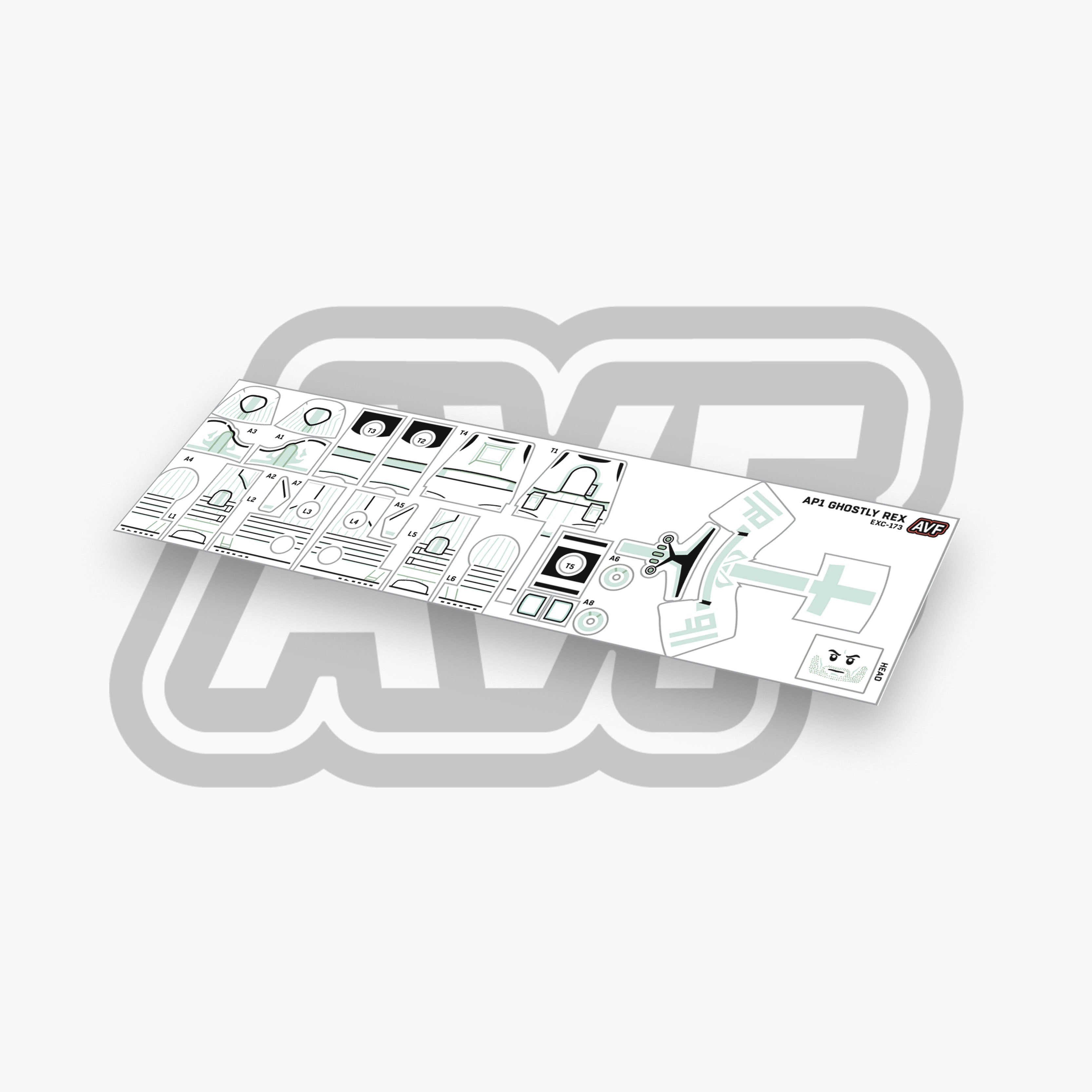 Ghostly Rex Halloween 2025 Exclusive Decal