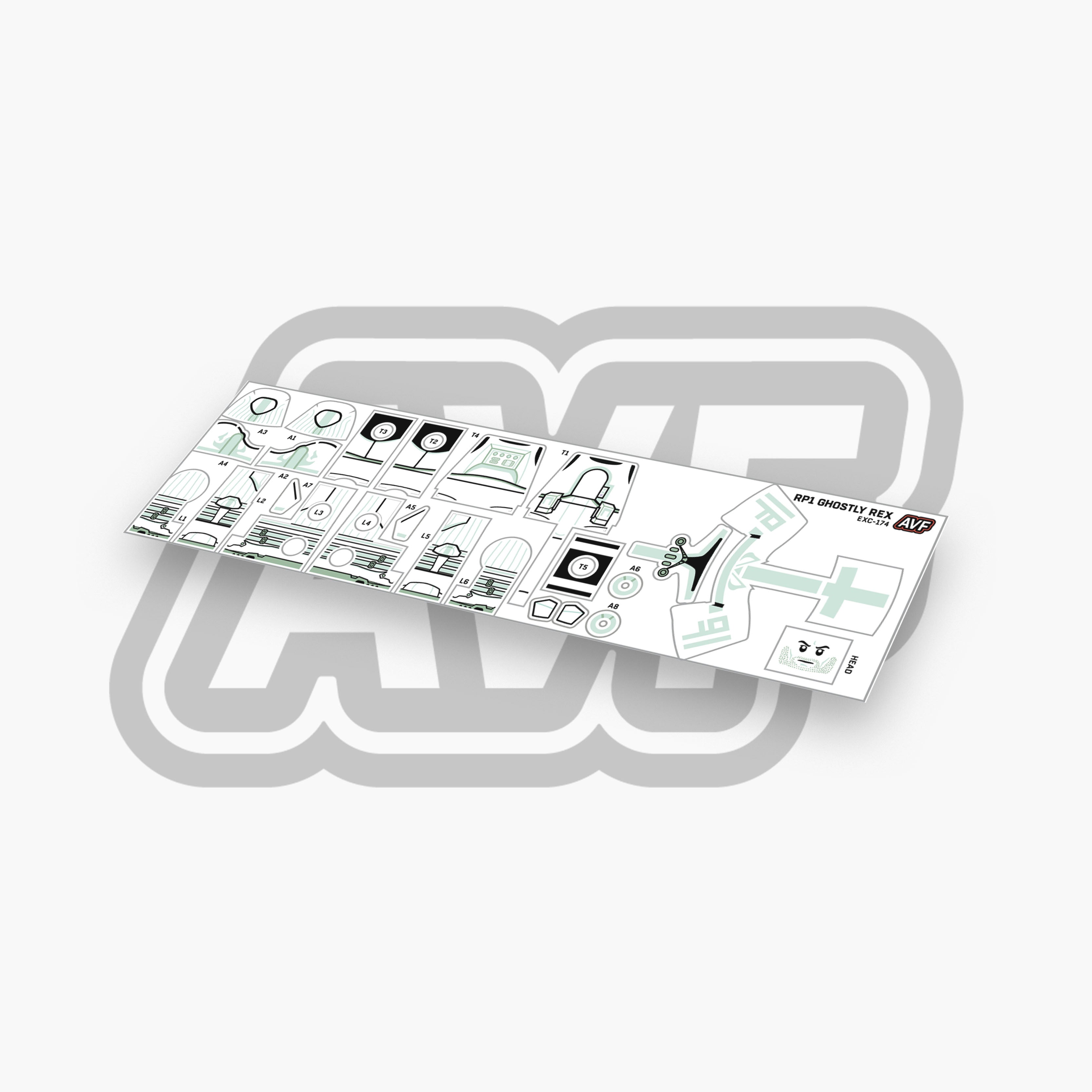 Ghostly Rex Halloween 2025 Exclusive Decal