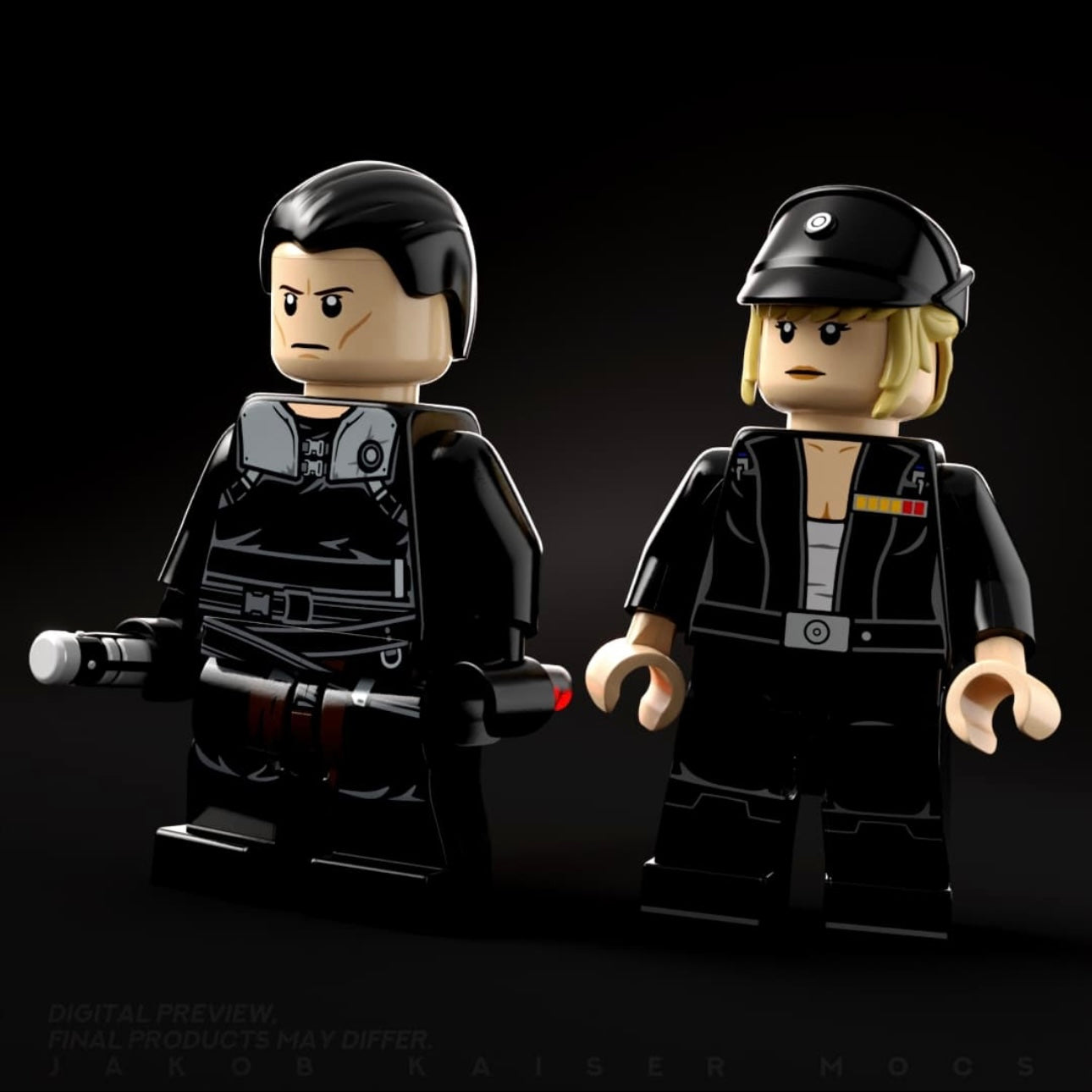 Starkiller & Juno Eclipse - Pad Printed Figure Bundle RTS