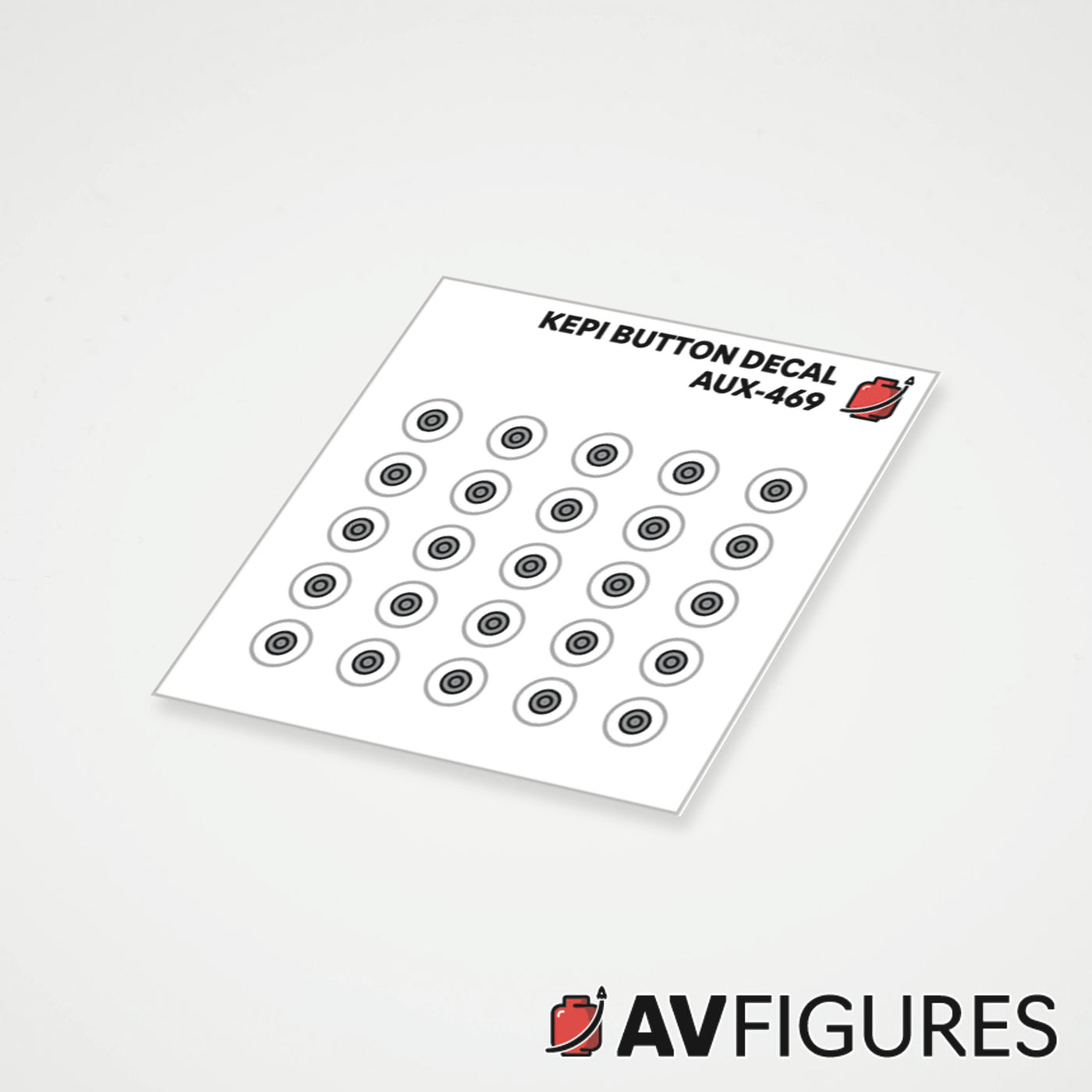 Kepi Button Decal Set