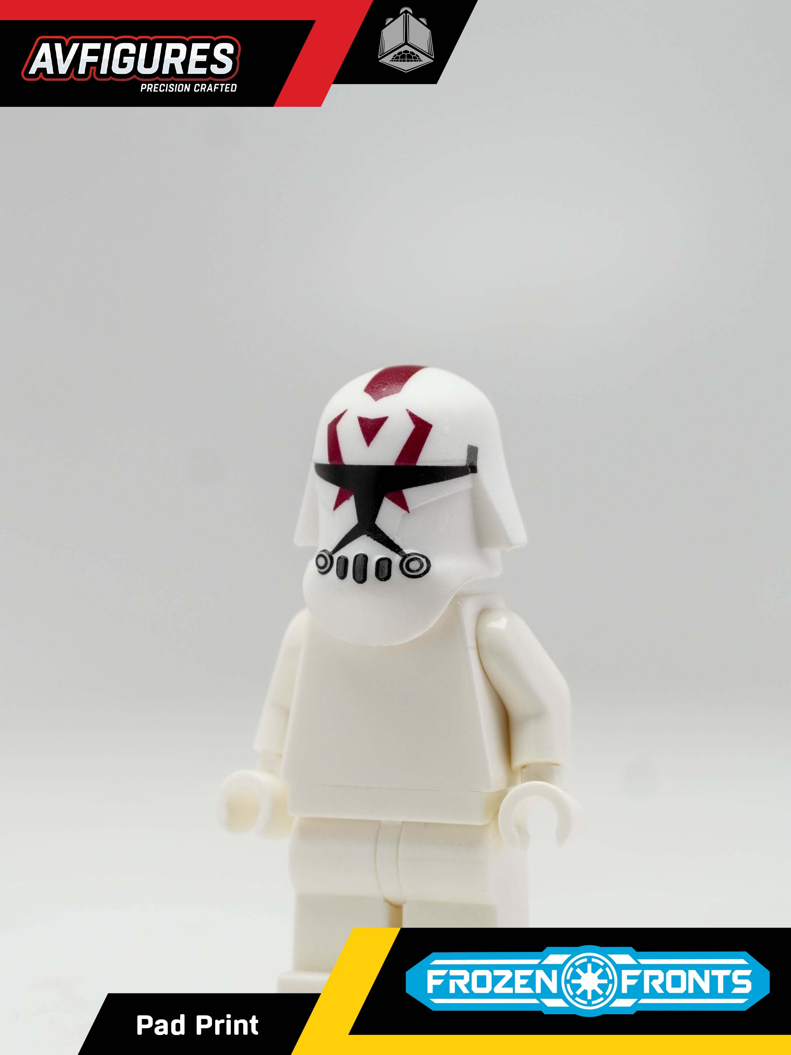 Snow Trooper Shiv Pad Printed Helmet