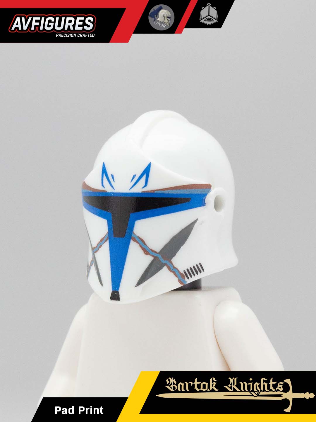 Bartok Captain Rex Pad Printed Helmet