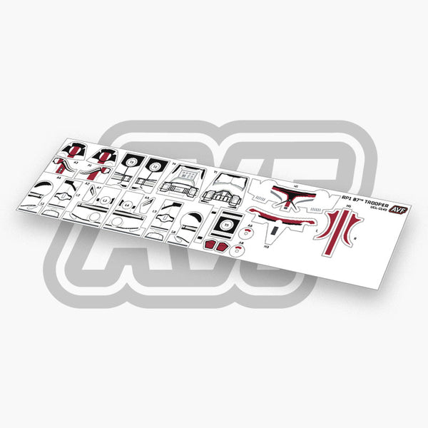 87th Trooper Decals