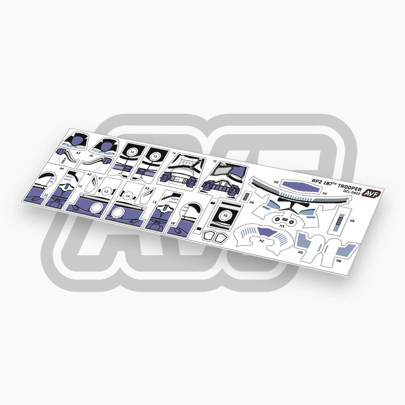 187th Trooper Decals