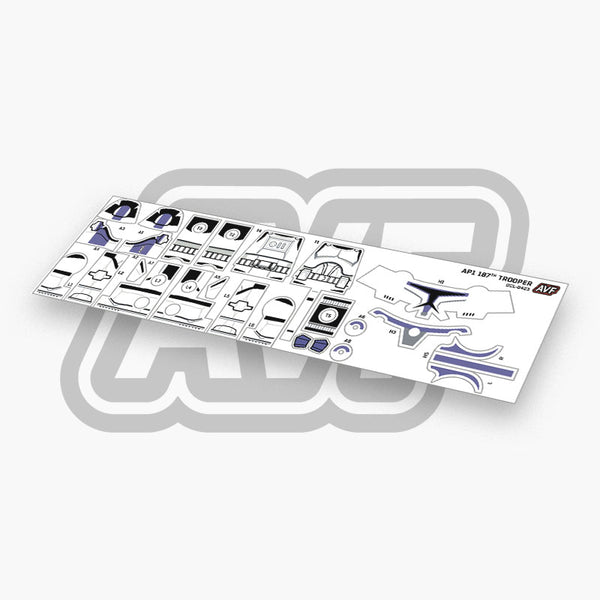 187th Trooper Decals
