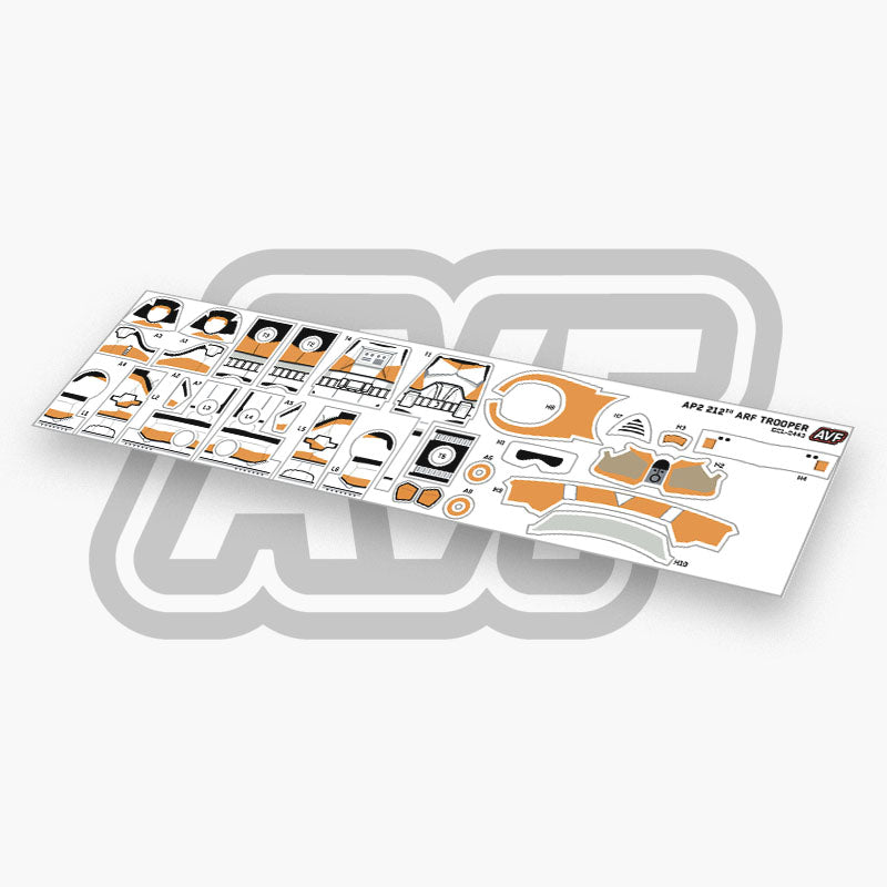 Arf Sticker 212th ARF Trooper Decals