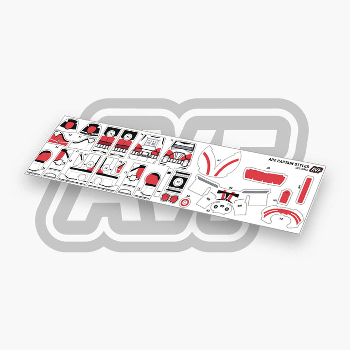 Captain Style Driver Layout Captain Styles Decals