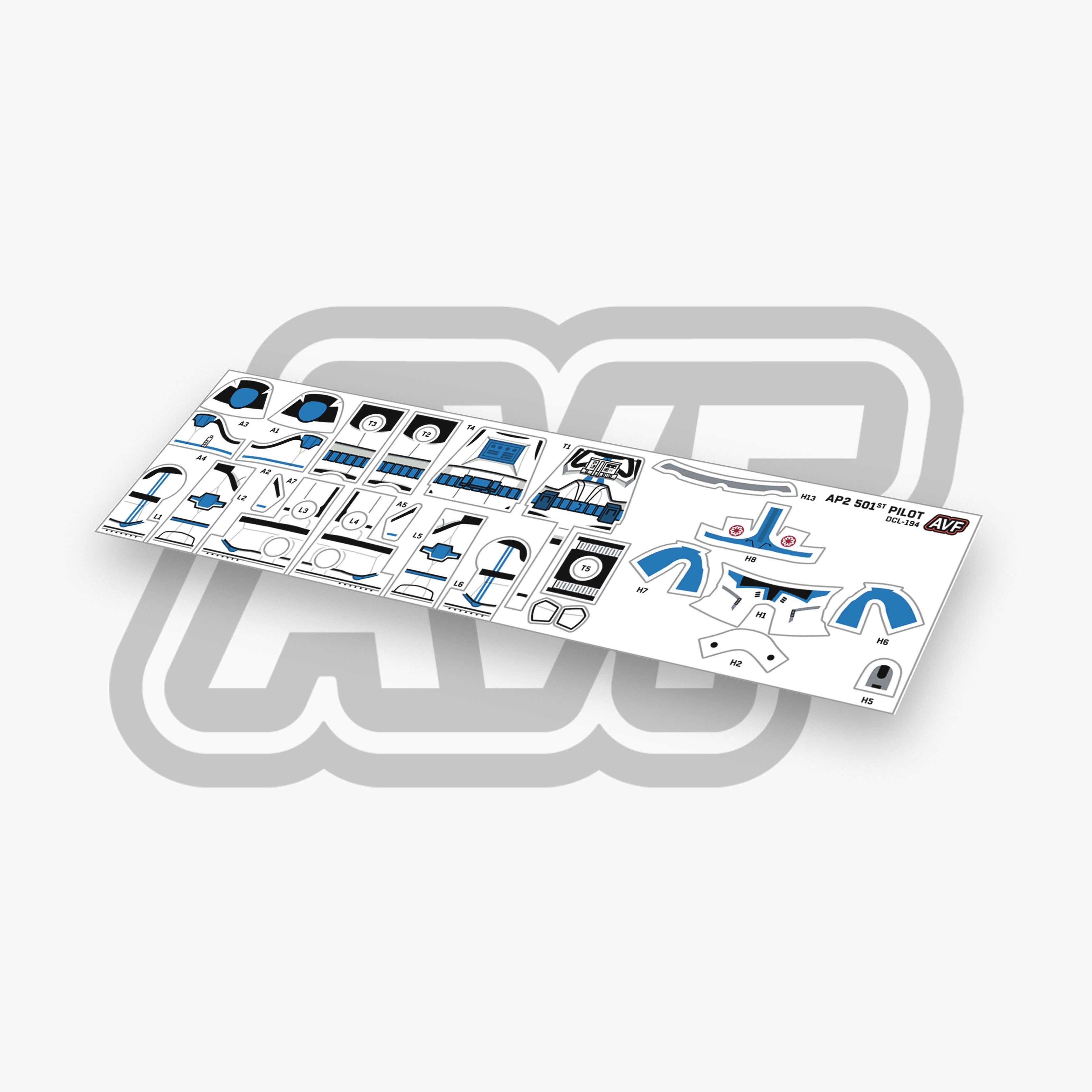 501st Pilot Decals