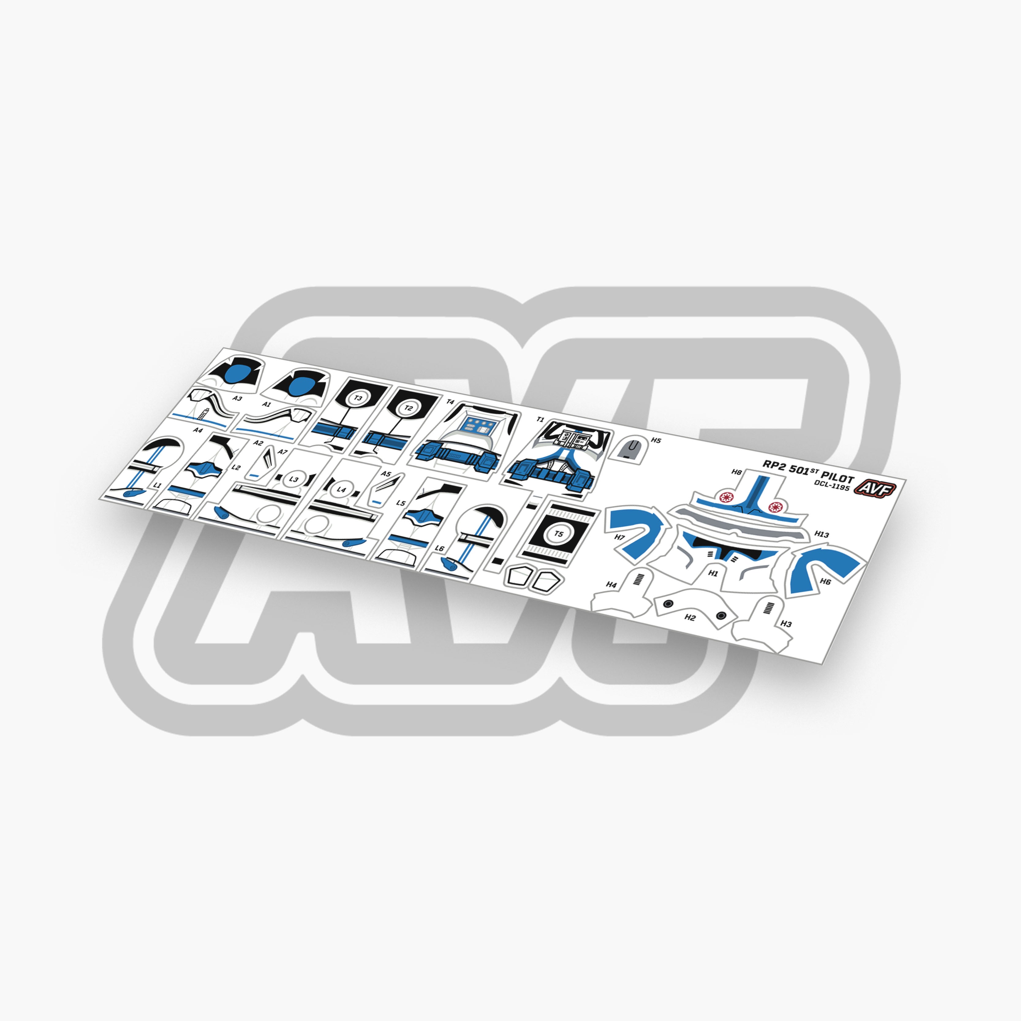 501st Pilot Decals