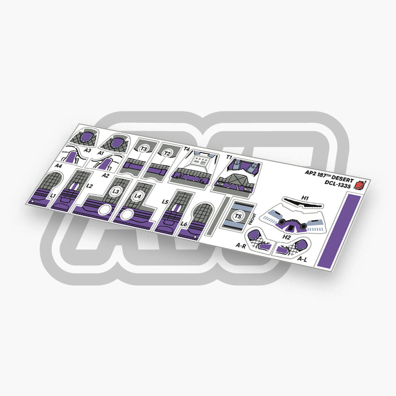 187th Trooper Decals