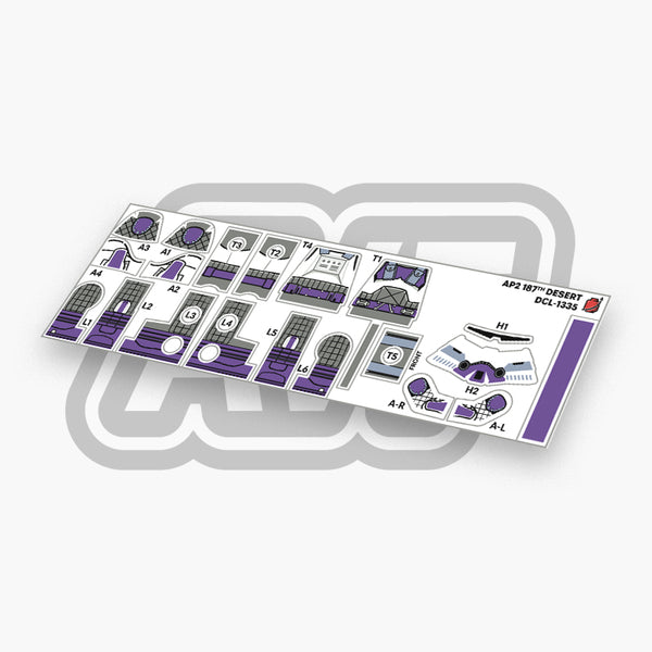 187th Trooper Decals