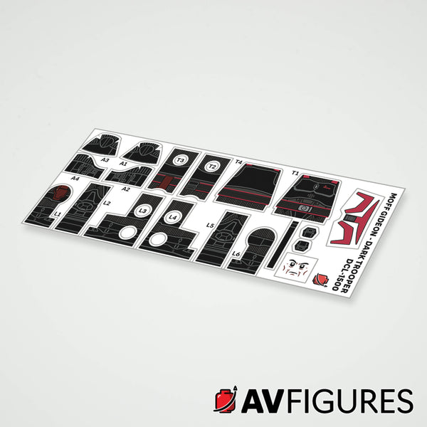 Moff Gideon - Dark Trooper Armor Decals