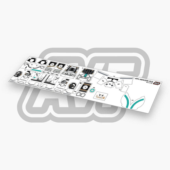 Howzer Face Print Captain Howzer Decals