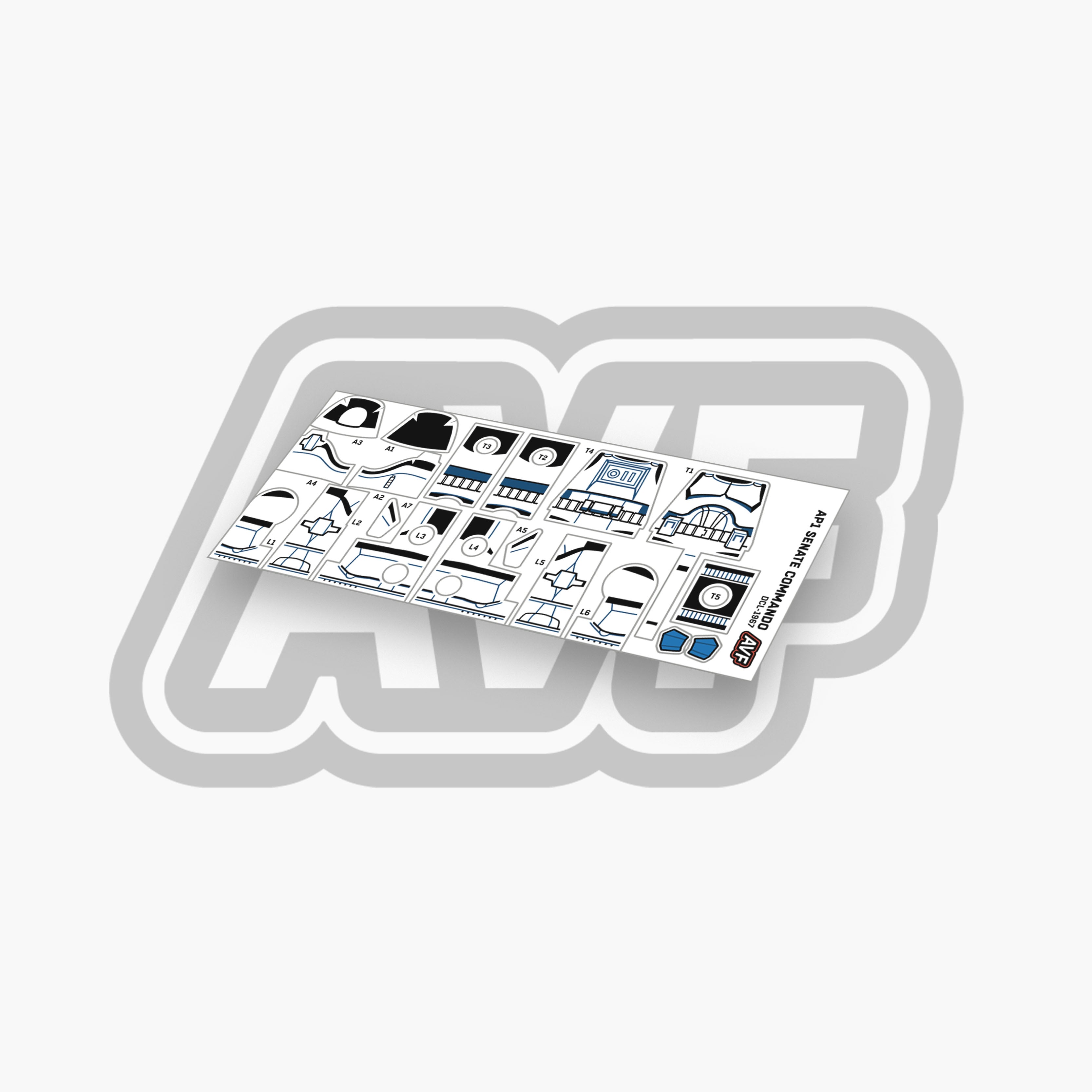 Senate Commando Decals