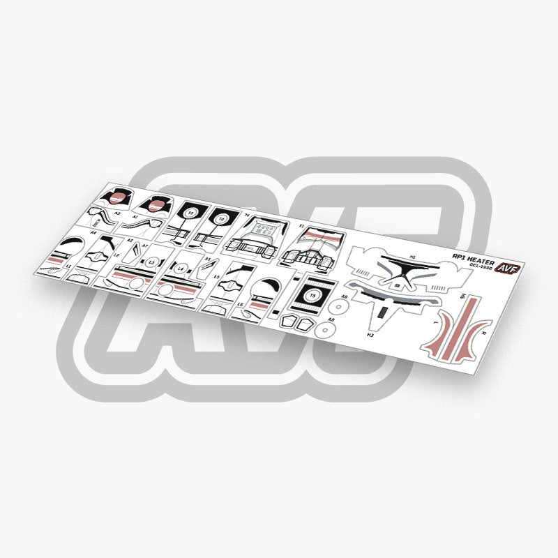 Heater Decals