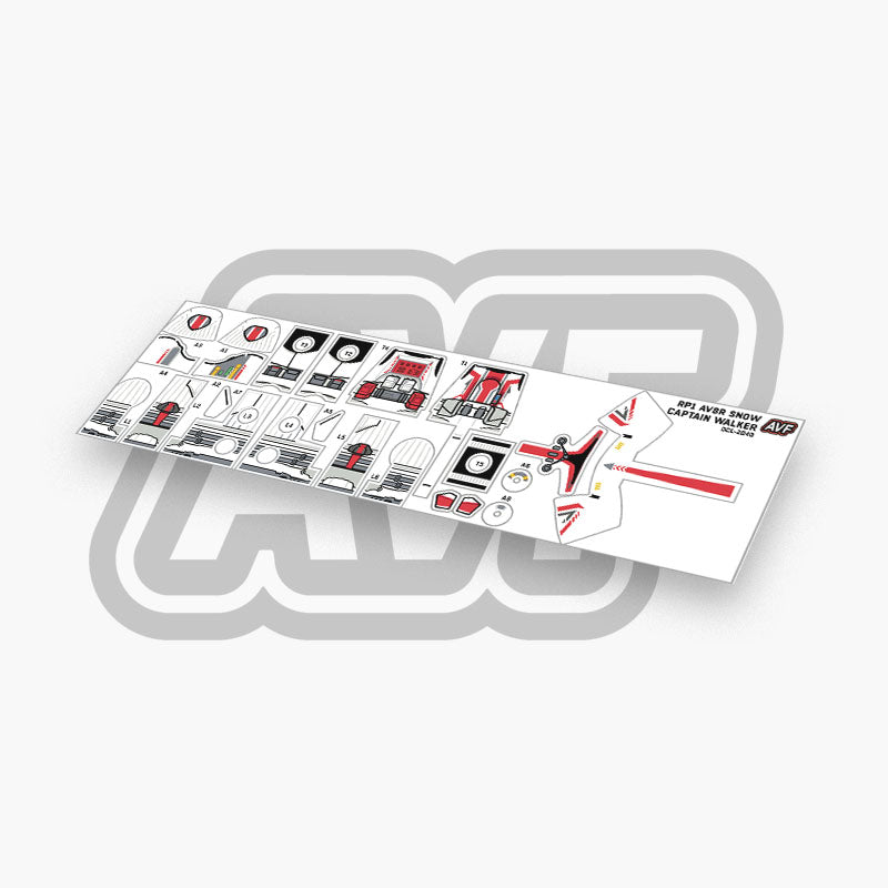 AV8R Snow Captain Walker Decals