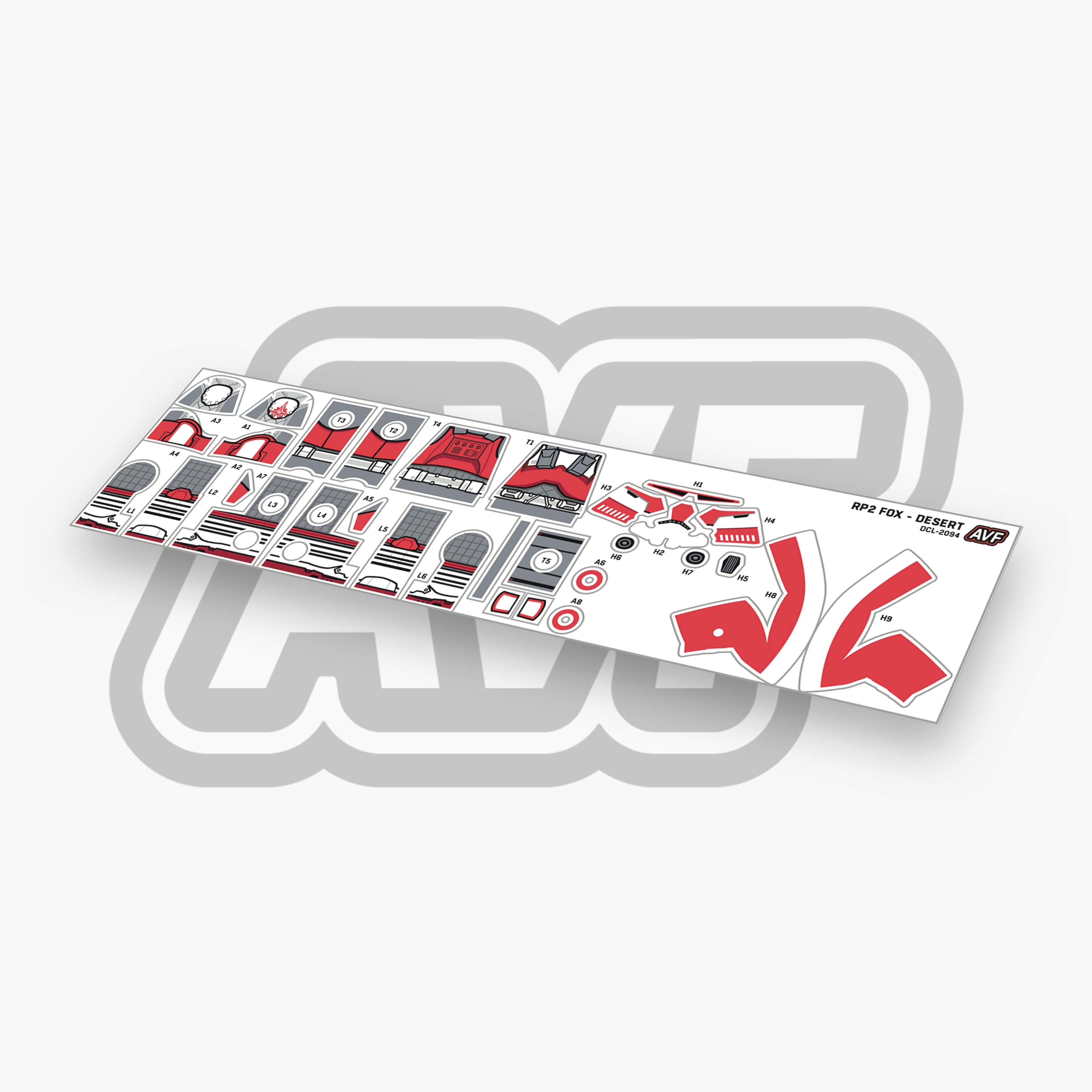 Commander Fox Decals