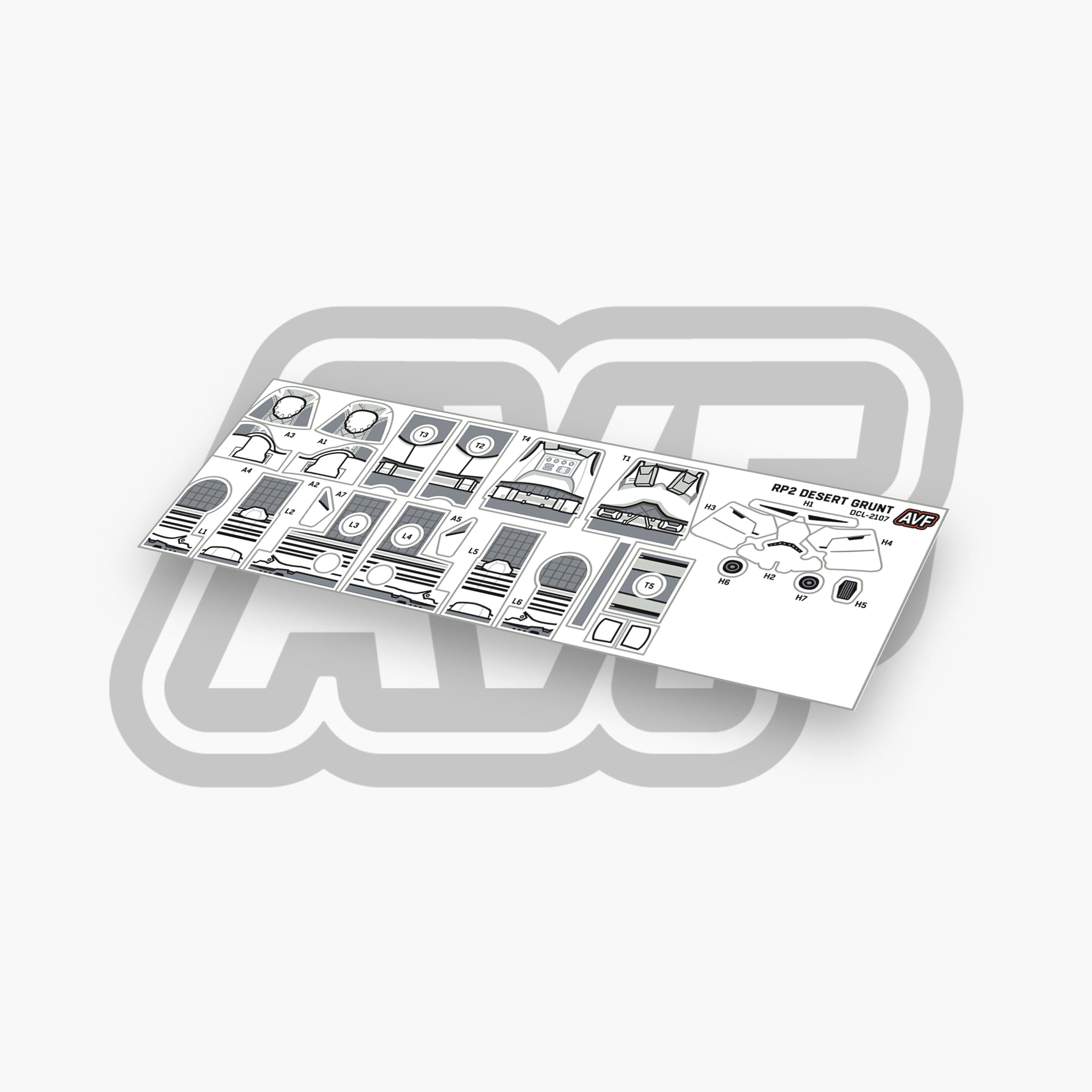 Desert Trooper Grunt Decals