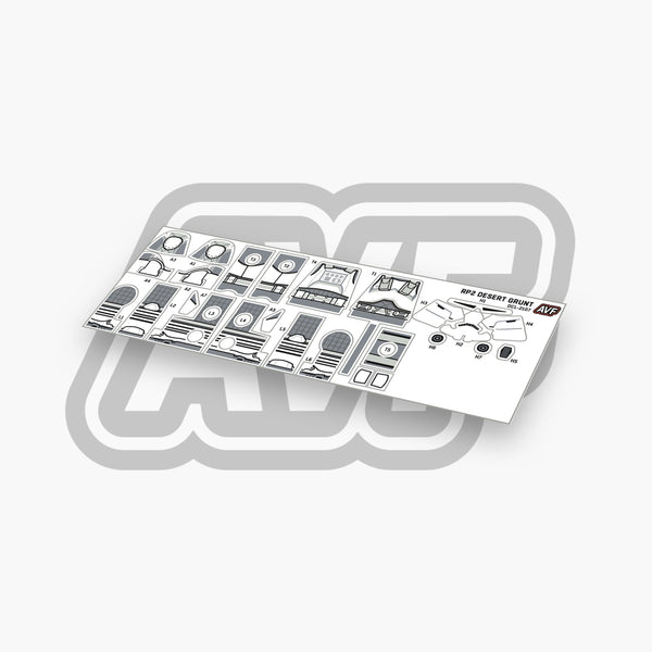Desert Trooper Grunt Decals