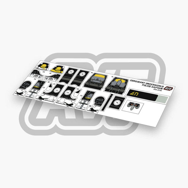 Coruscant Underworld Police Decals