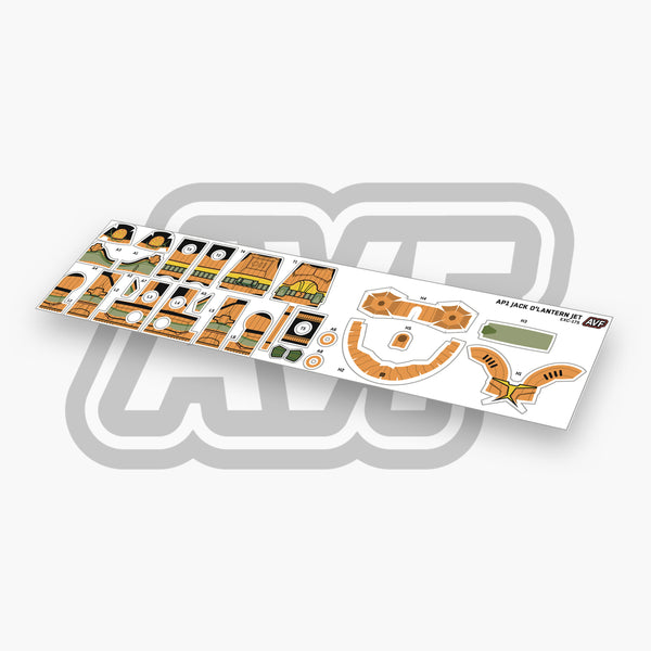 Jack O'Lantern Jet Halloween 2025 Exclusive Decal
