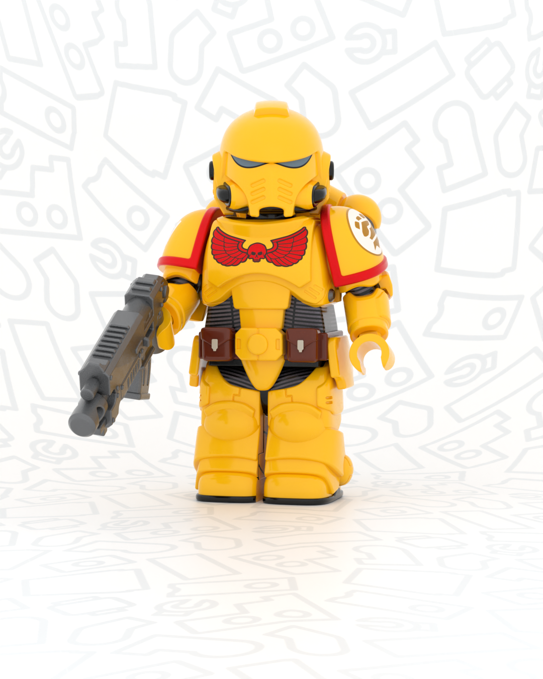 Sovereign Knuckle Interstellar Warrior - Pad Printed Figure PRE-ORDER