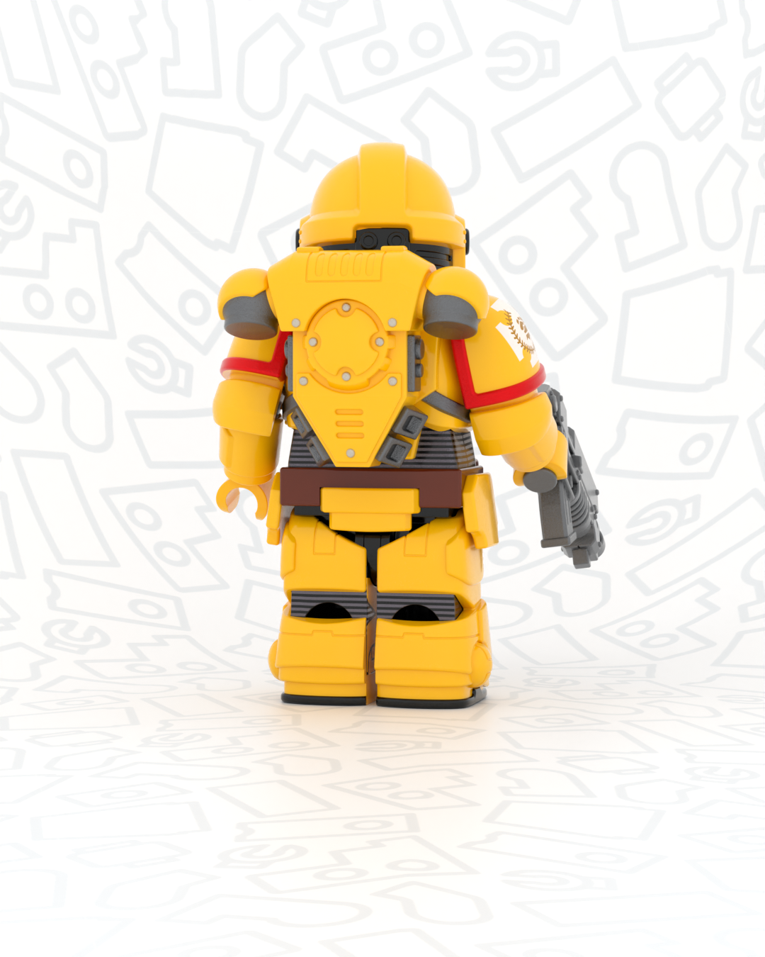 Sovereign Knuckle Interstellar Warrior - Pad Printed Figure PRE-ORDER