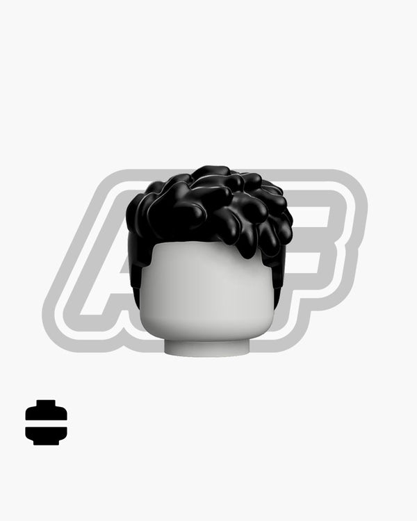 Side-Swept Dreadlocks Hairpiece 3D Print